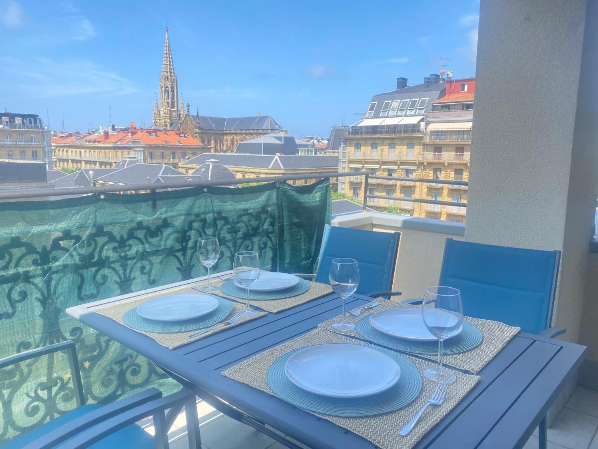 Mikain Terrace Cathedral View With Free Parking & Air Cond Apartment San Sebastian Exterior photo